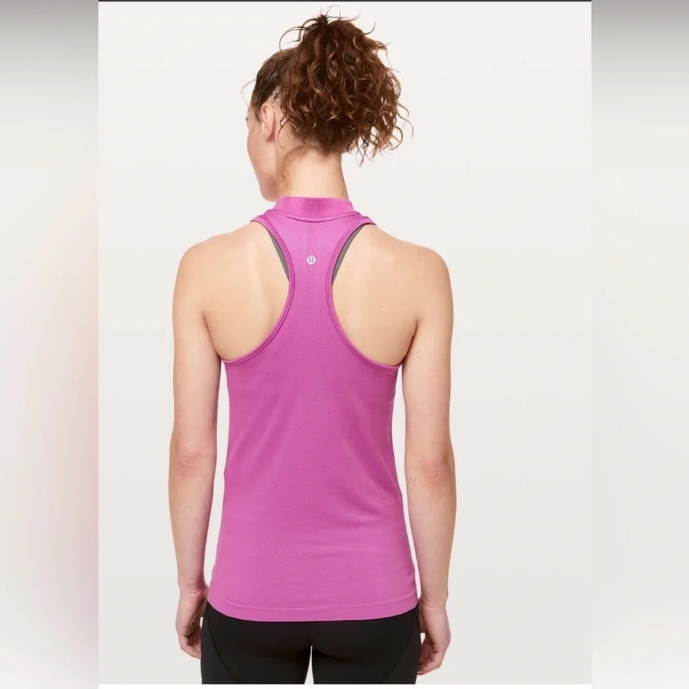 Lululemon Swiftly Speed Sleeveless Henley Hyacinth / Hyacinth Size 8 - Picture 11 of 15